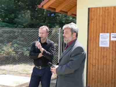 Miroslav Ledvina (vpravo) s Ondřejem Plašilem. Foto - Jiří Červín