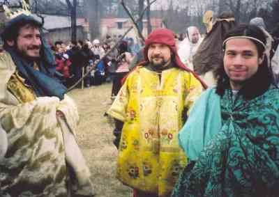 Michal Dubnický (uprostřed) jako jeden ze Tří králů